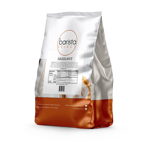Barista Select Hazelnut Powder, 2 Lbs Bags, PK6 PK 014305